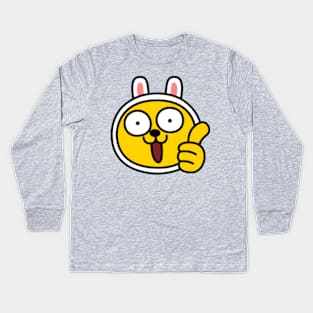 KakaoTalk Friends Muzi (Thumb Up) Kids Long Sleeve T-Shirt